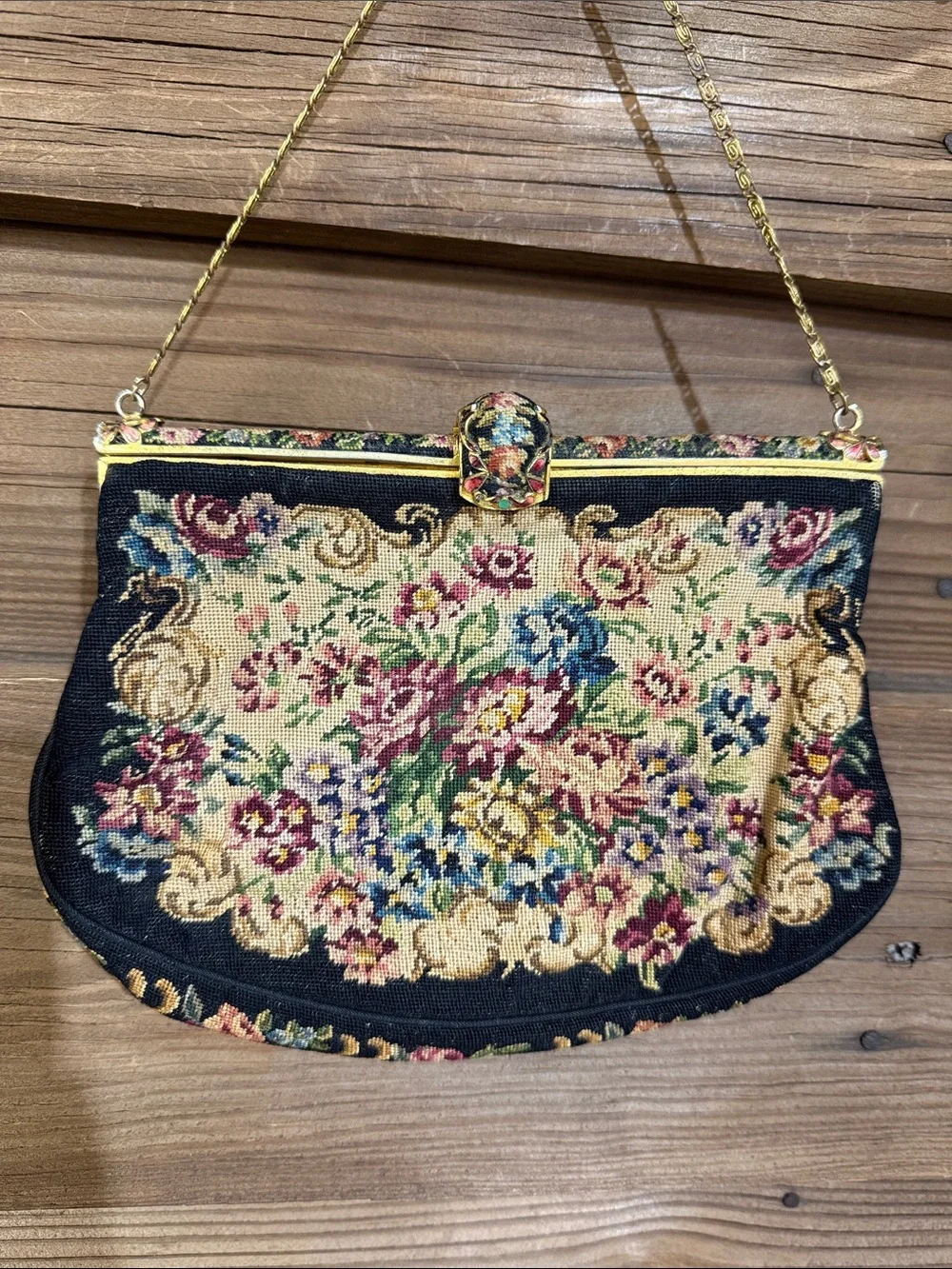 Vintage 30s-60s Petit Point Bag
